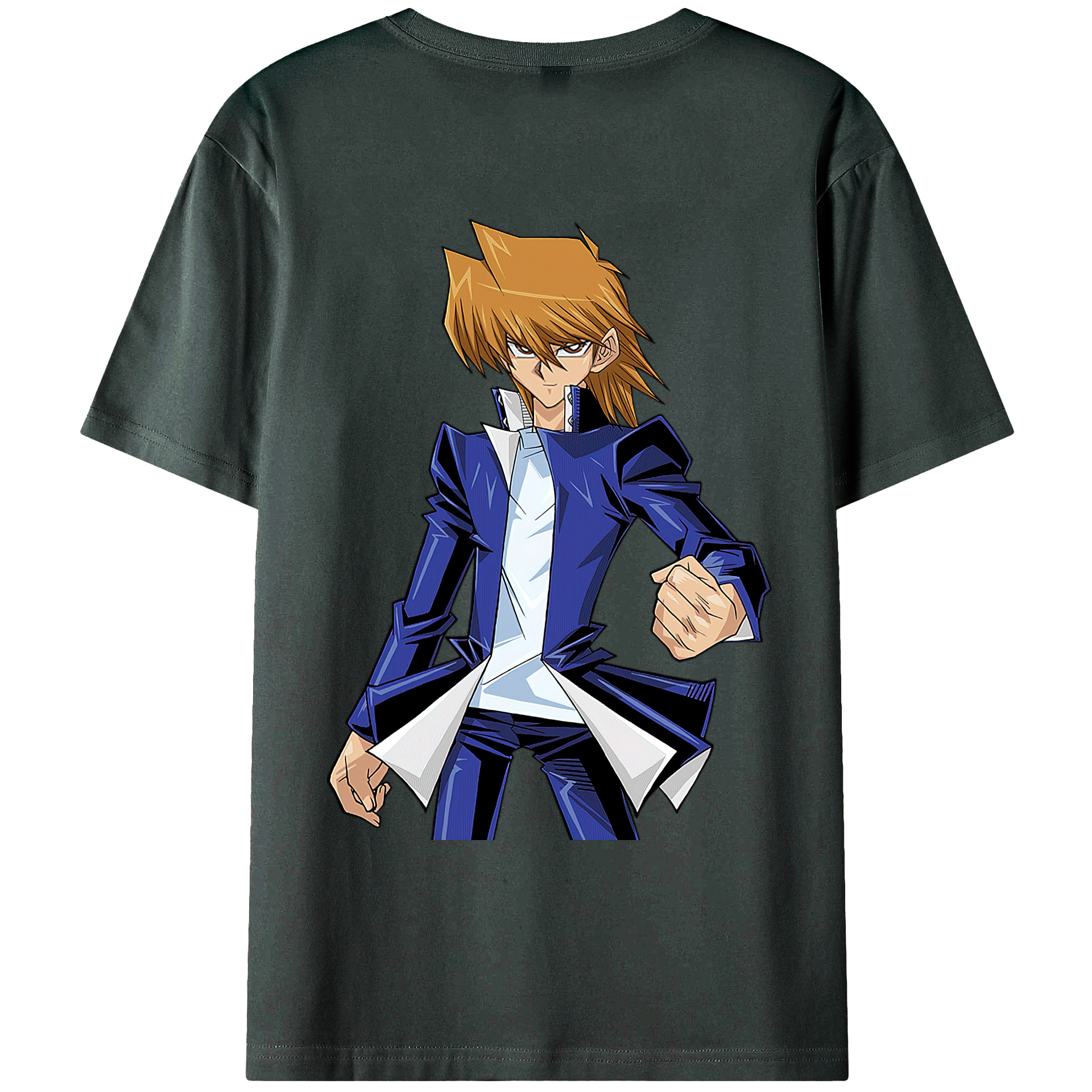 （画像用） 遊☆戯☆王 Yu-Gi-Oh! 綿100％ メンズ半袖Tシャツ（バックプリント） 通気性